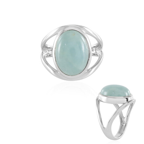 Aquamarine Silver Ring