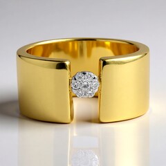Anello in argento con Diamante I1 (G)