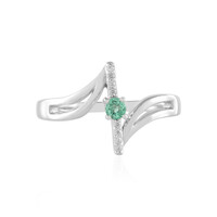 Bague en argent et Emeraude de Russie