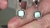 Pendientes en plata con Larimar