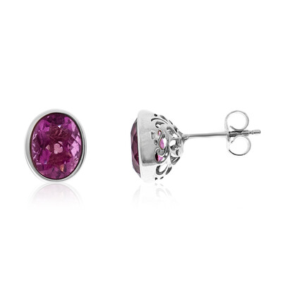 Orecchini in argento con Fluorite Rosa (CUSTODANA)