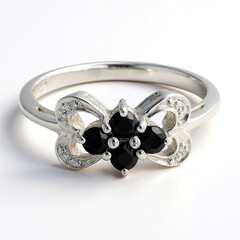 Anello in argento con Spinello Nero