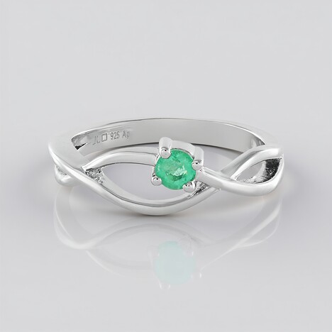 Anello in argento con Smeraldo Russo