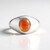 Anello in argento con Onice Rossa