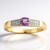 Anello in oro con Scapolite Porpora