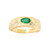 Anillo en plata con Ónix verde
