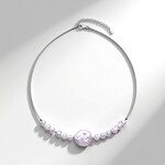 Collana in argento con Perla d'Acqua Dolce Bianca