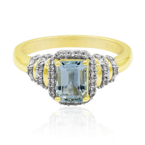9K Medina Aquamarine Gold Ring