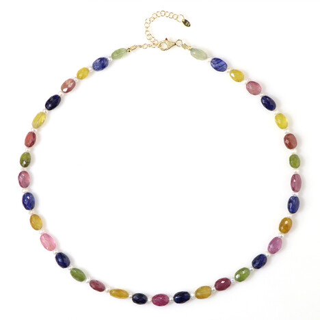 Collar en plata con Zafiro (Riya)