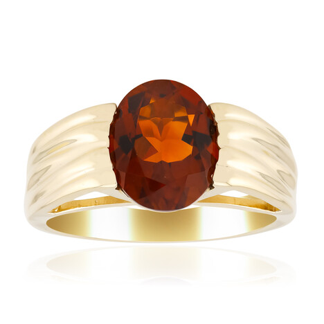 Anillo en oro con Citrino de Madeira (de Melo Gold)