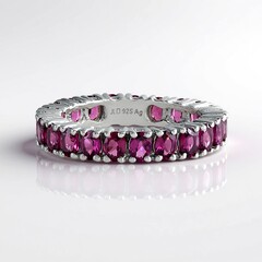 Anello in argento con Rodolite di Naktamunda