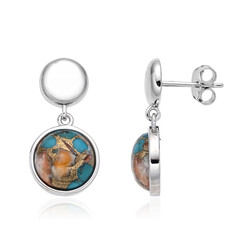 Orecchini A Perno In Argento Sterling Con Api Minoiche Greche - Placcati Rodio, 28 Mm, 3,5 Gr