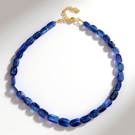 Collana in argento con Cianite del Nepal