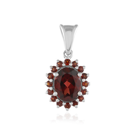 Zilveren hanger met een Mozambique granaat