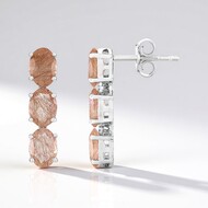 Orecchini in argento con Quarzo Rutilato Ramato