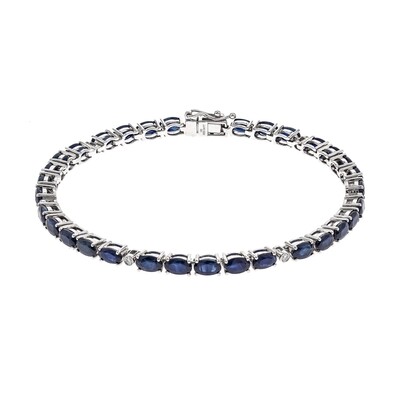 Bracciale in oro con Zaffiro Ceylon Blu