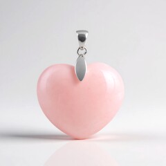 Ciondolo in argento con Quarzo Rosa
