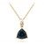Collar en oro con Topacio azul de Londres (CIRARI)