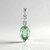 Ciondolo in argento con Fluorite Verde