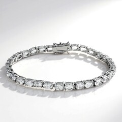 Bracciale in argento con Topazio Bianco
