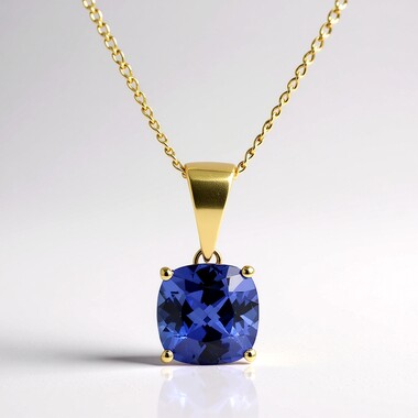 Collana in oro con Tanzanite AAA (CIRARI)