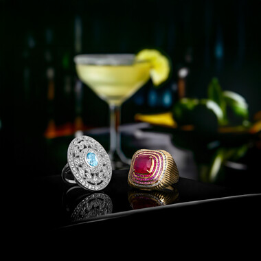 Zilveren ring met een hemel-blauwe topaas
