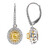 Gouden oorbellen met gele S12 diamanten (CIRARI)