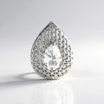 Ciondolo in argento con Topazio Bianco (MONOSONO COLLECTION)