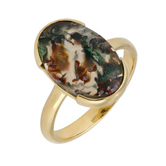 Anello in argento con Calcedonio Venus