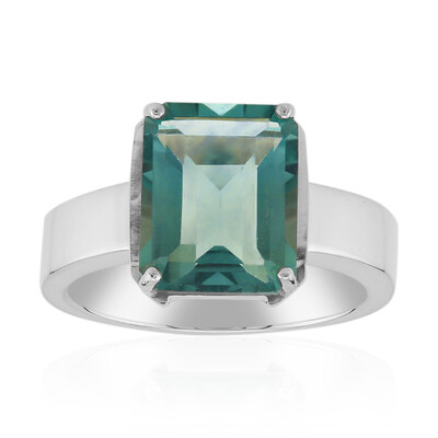 Anello in argento con Fluorite Verde (Pallanova)