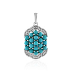 Pendentif en argent et Turquoise Sleeping Beauty