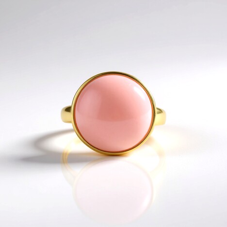Anello in argento con Opale Rosa (de Melo Essence)