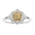 Gelber SI2 Brillant-Goldring (CIRARI)