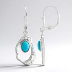 Orecchini in argento con Turchese Sleeping Beauty