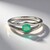Anello in argento con Smeraldo Russo