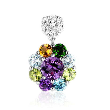 Amethyst-Silberanhänger