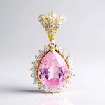 Ciondolo in argento con Kunzite