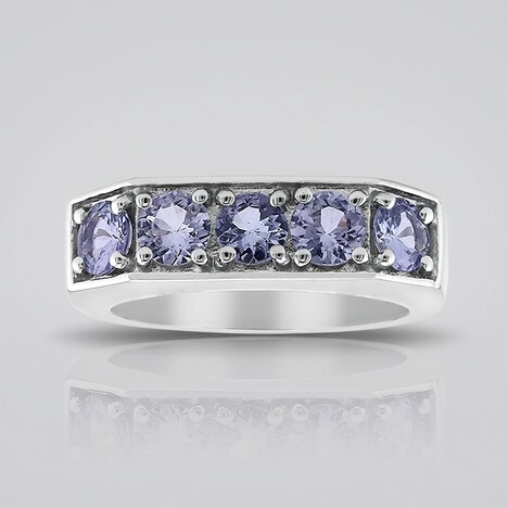 Anello in argento con Tanzanite (non riscaldata)