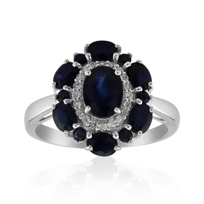 Bague en argent et Saphir de Kanchanaburi