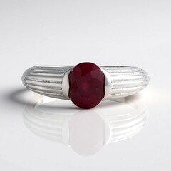 Anello in argento con Rubino del Madagascar (de Melo Essence)