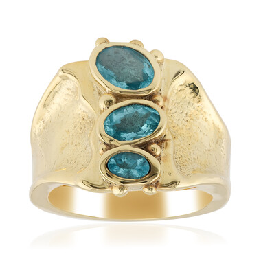 Zilveren ring met een Blauwe apatiet (Jones Lee)