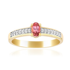 Anillo en oro con Zafiro Padparadscha