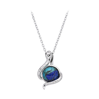 Multi Gem Silver Necklace