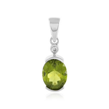 Peridot-Silberanhänger