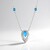 Collana in argento con Apatite Blu Neon