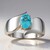 Anello in argento con Apatite Blu (Pallanova)