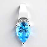 Ciondolo in argento con Topazio Marambaia