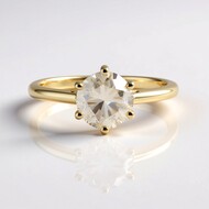 Anillo en oro con Diamante chocolate I2 (SUHANA)