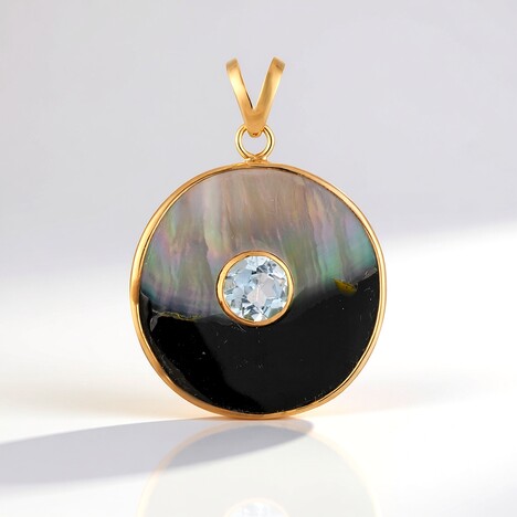 Ciondolo in argento con Madreperla (Bali Barong)