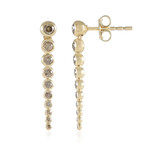 Orecchini in oro con Diamante Champagne I2 (de Melo Gold)